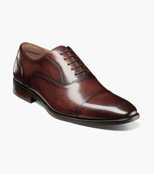 Florsheim Sorrento Lux Cap Toe Balmoral Oxford Burgundy - Sherman