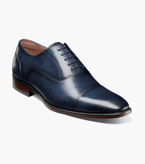 Florsheim Sorrento Lux Cap Toe Balmoral Oxford Black - Sherman