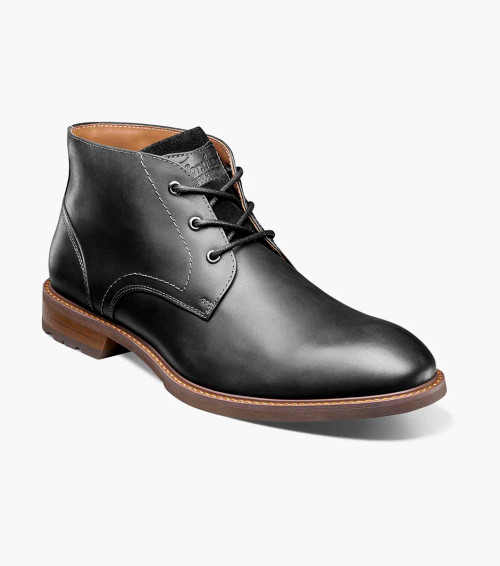 靴 NPS 2 Eye Chukka Boot Florsheim Lodge Plain Toe 3-Eye Chukka Boot Brown Crazy Horse