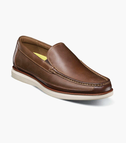 Florsheim Tropics  Moc Toe Venetian Slip On Brown Crazy Horse