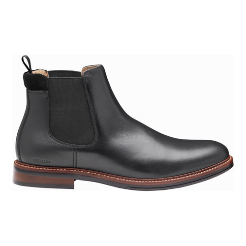 Johnston & Murphy Men's XC+ Durham Chelsea Boot Black Waterproof Full Grain 