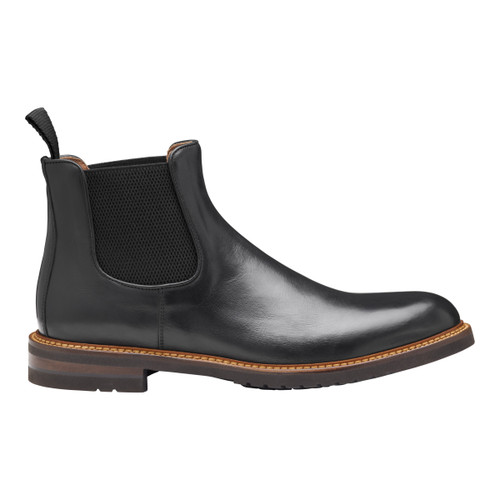 Johnston & Murphy Hartford Chelsea Boot Dark Brown Waxed English