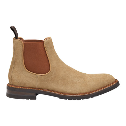 Johnston & Murphy Hartford Chelsea Boot Dark Brown Waxed English