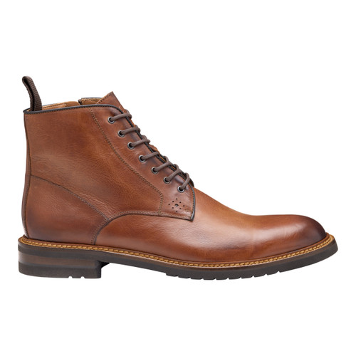 Johnston & Murphy Hartford Plain Toe Boot Snuff Suede - Sherman