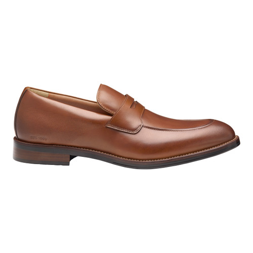Johnson & Murphy Men's Copley Penny Loafer Cognac Waterproof Full Grain
