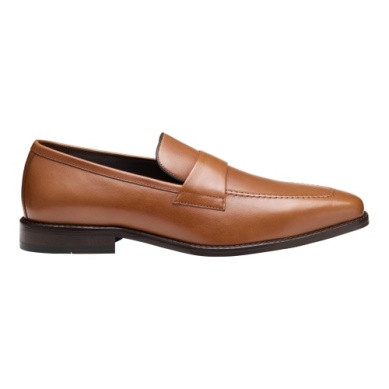 Johnston & Murphy Men's Floyd Penny Loafer Tan Full Grain 