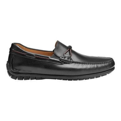 Johnston & Murphy Cort 2.0 Braided Bit Loafer Black Full Grain 