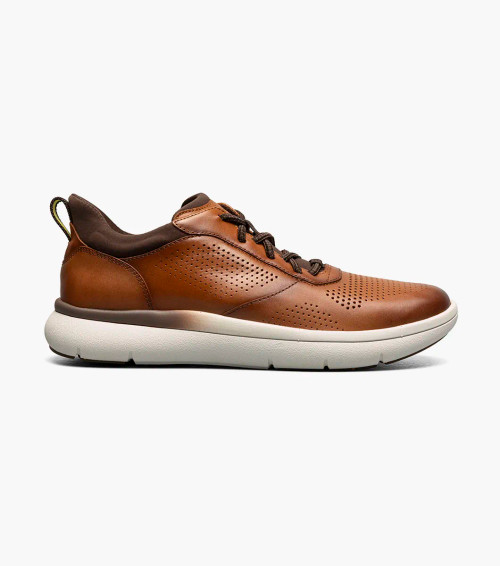 Florsheim Fleet  Perf Toe Elastic Lace Sneaker Tan Clearance Only
