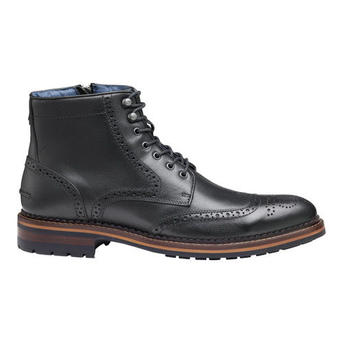 Johnston & Murphy XC Flex® Connelly Wingtip Boot Black Clearance Only