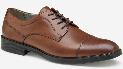 Johnston & Murphy Maddox Cap Toe Tan Waterproof Full Grain Clearance Only 