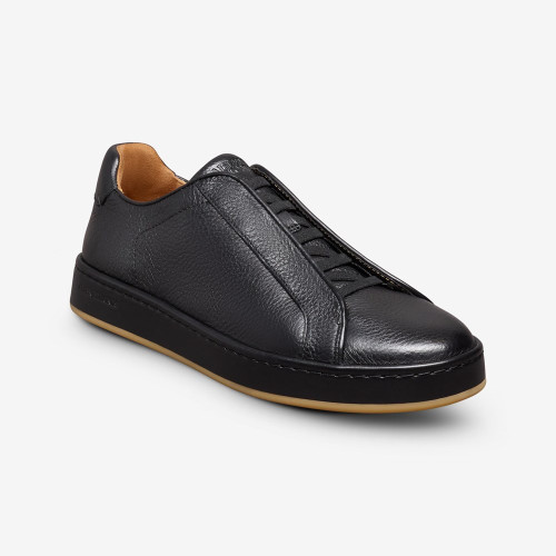 Allen Edmonds Banks Court Slip-on Stretch-lace Sneaker Black Leather