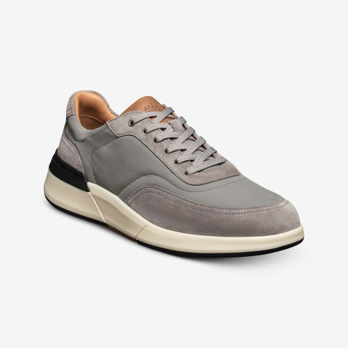 Allen Edmonds Gramercy Sport Sneaker Light Grey Fabric & Suede
