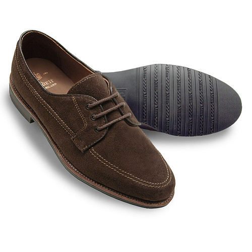 Alden Unlined Mocc Toe Blucher Humus Suede #731L