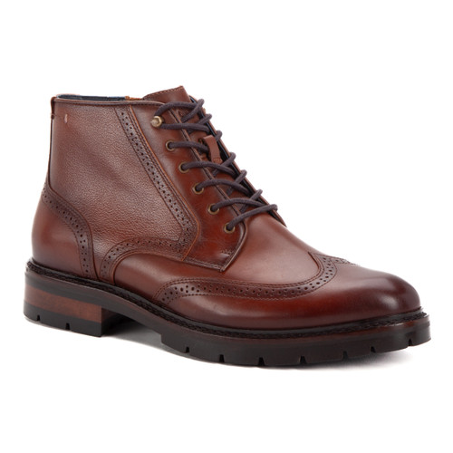 Johnston & Murphy XC FLEX Cade Wingtip Boot Tan Hand-finished Full Grain