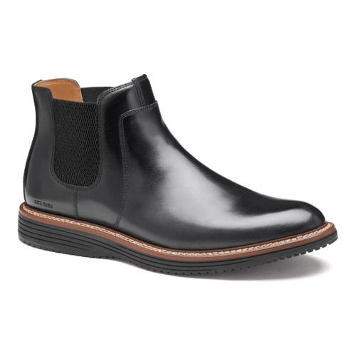 Johnston & Murphy Upton Chelsea Boot Black Full Grain 
