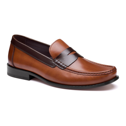 Johnston & Murphy Humphrey Tan/Brown Full Grain Penny Loafer 