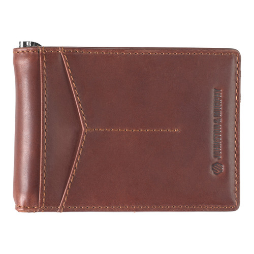 Johnston & Murphy Grant Bifold Money-Clip Wallet Mahogany