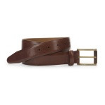 Johnston & Murphy Weston Smooth Leather Belt Brown