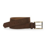 Johnston & Murphy Lansford Suede Belt Snuff