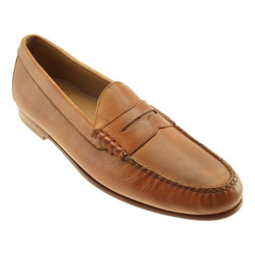 Sherman Brothers Ventura Sheepskin Penny Loafer Tan