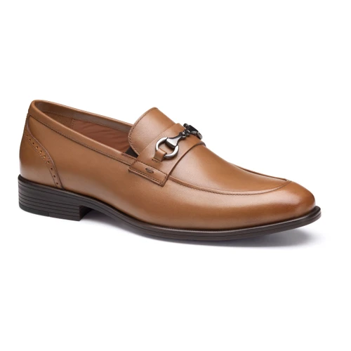Johnston & Murphy Reeve Bit Loafer Tan Full Grain