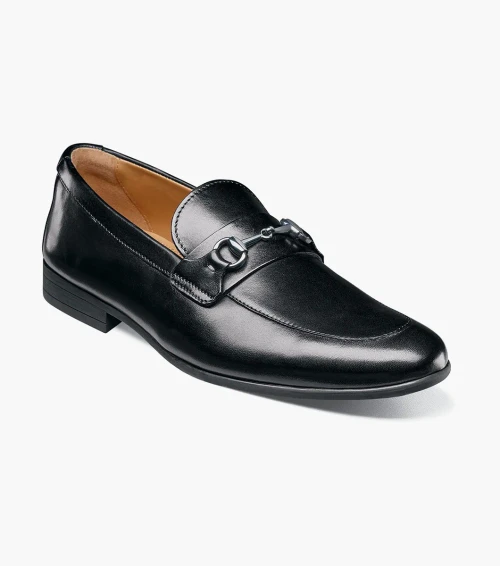 Florsheim Modena Moc Toe Bit Loafer Black 