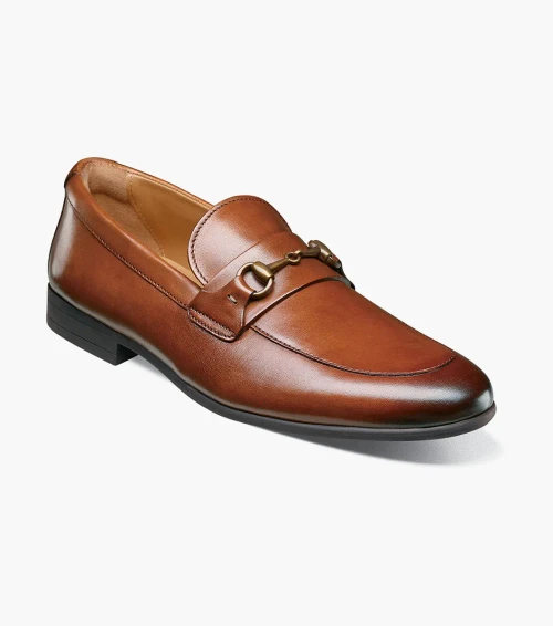 Florsheim Modena Moc Toe Bit Loafer Cognac 
