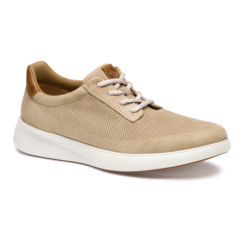 Johnston & Murphy Ackerson Perfed Plain Toe Beige Nubuck