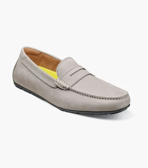 Florsheim Motor Smooth Moc Toe Penny Driver Gray