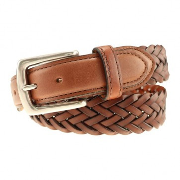 Sherman Brothers Maxwell Braided BeltTan