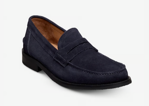 Allen Edmonds Sorrento Penny Loafer Navy Suede