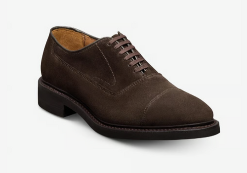 Allen Edmonds Rhett Cap-toe Oxford Dress Shoe Bitter Chocolate Suede
