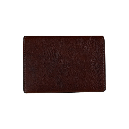 Torino Genuine Bison Leather Billfold Wallet in Black Cherry