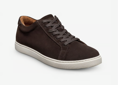 Allen Edmonds Courtside Lace-up Sneaker Bitter Chocolate Suede