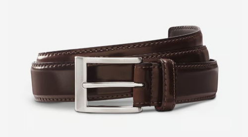 Allen Edmonds Cordovan Avenue II Dress Belt Burgundy