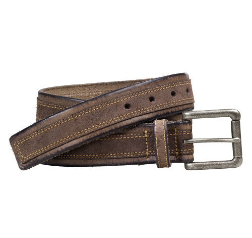 Johnston & Murphy Suede Overlay Belt Brown
