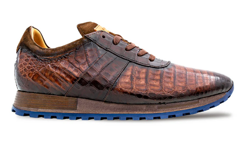 Mezlan Barrow Crocodile Sneaker Sport/Brown