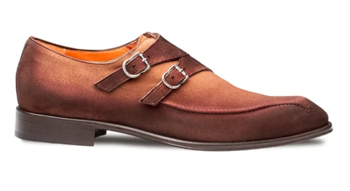Mezlan Cascade Suede Double Monk Strap Sport