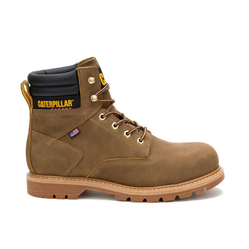 CAT Footwear Men's Second Shift USA 6" Waterproof Steel Toe Work Boot in Pyramid