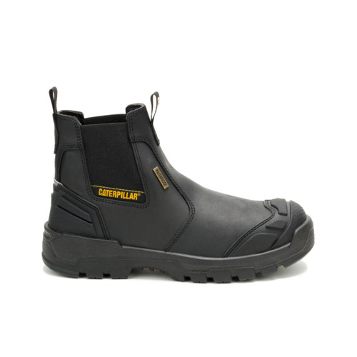 CAT Footwear Men's Striver XL Chelsea Waterproof Steel Toe Work Boot in Black