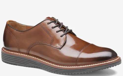 Johnston & Murphy Upton Tan Full Grain Cap Toe Clearance Only 