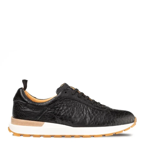  Hill Pebbled Calf Sneaker Black