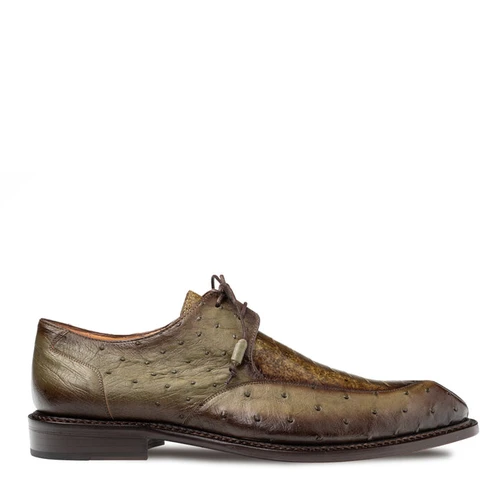 Cerler Ostrich Split Toe Derby Olive