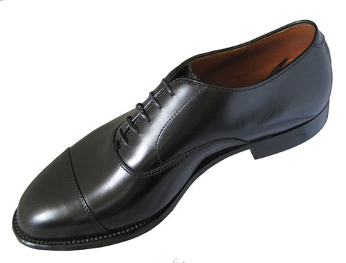 Alden Straight Tip Bal Black Calfskin #907 - Sherman Brothers Inc