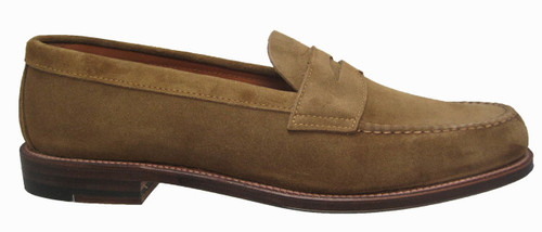 Alden Penny Loafer with Unlined Vamp Snuff Suede #6243F - Sherman ...