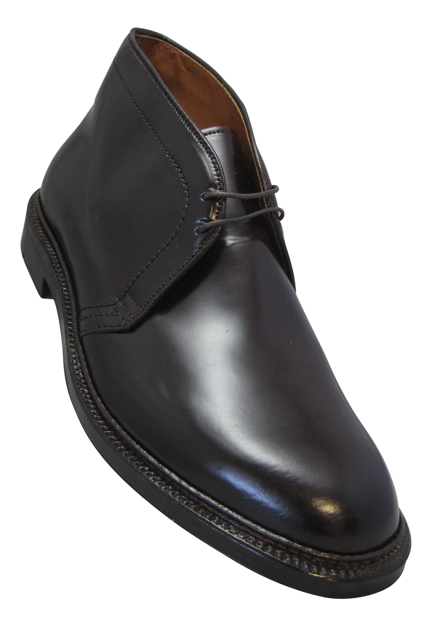靴 Alden Chukka Boot Cordovan Black 9 1/2 D 1340 Chukka Boot (Black Shell Cordovan) – The Alden Shop