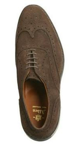 Alden Wingtip Bal Men\'s Size 10AAAA/AA  Dress Shoes 904 Brown Suede Leather Alden Wing Tip Bal Dress oxford mocha brown suede - Sherman  main image 3