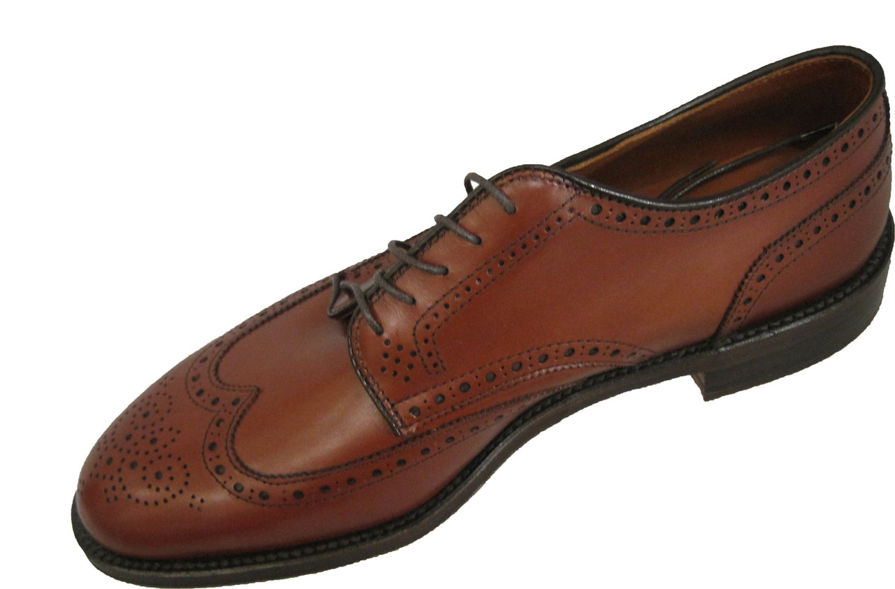 NIB RARE Alden 966 Short Wing Blucher Burnished Tan Calf Derby Made in USA 9 D ALDEN 966 Short Wing Blucher Burnished Tan Calf Men main image 4