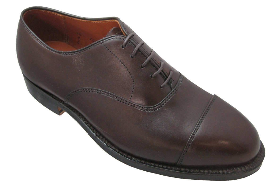 Alden Men's Straight Cap Toe Bal Burgundy Calfskin #906 - Sherman