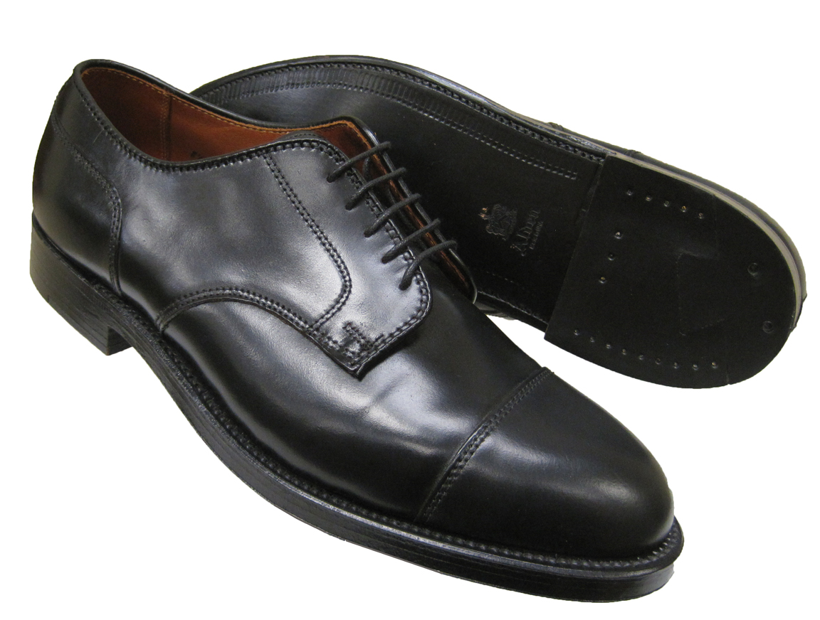 Alden Straight Tip Blucher Black Shell Cordovan #2161